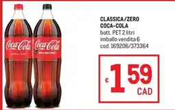 Metro Coca-Cola CLASSICA/ZERO offerta