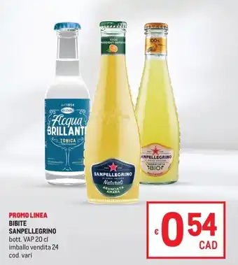 Metro BIBITE SANPELLEGRINO offerta