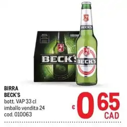 Metro BIRRA BECK'S offerta