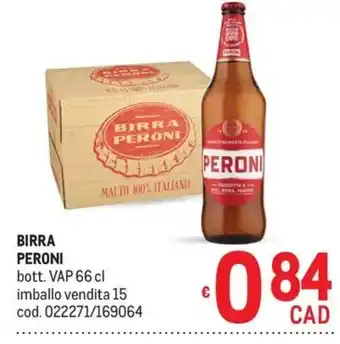 Metro Birra Peroni offerta