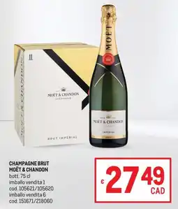 Metro Champagne Brut Moët & Chandon offerta