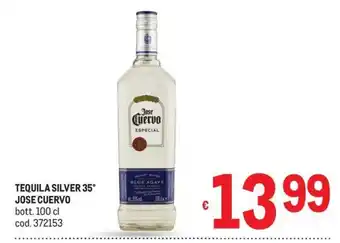 Metro TEQUILA SILVER 35° JOSE CUERVO offerta