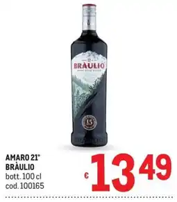 Metro AMARO 21° BRÀULIO offerta