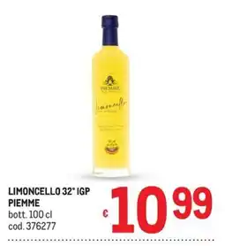 Metro Limoncello 32° IGP Piemme offerta