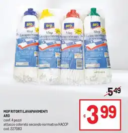 Metro MOP RITORTI LAVAPAVIMENTI ARO offerta