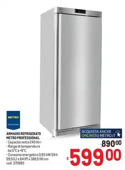 Metro ARMADIO REFRIGERATO METRO PROFESSIONAL offerta