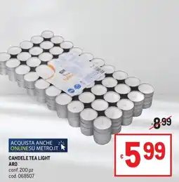 Metro Candele Tea Light ARO offerta