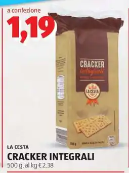 ALDI CRACKER INTEGRALI offerta