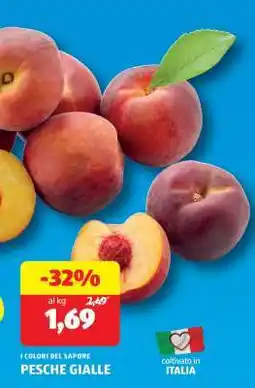 ALDI PESCHE GIALLE offerta