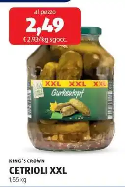 ALDI CETRIOLI XXL offerta