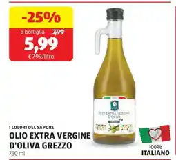 ALDI OLIO EXTRA VERGINE D'OLIVA GREZZO offerta