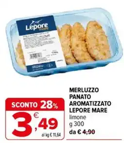 Iperal Merluzzo panato aromatizzato Lepore Mare offerta