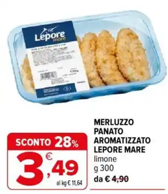 Merluzzo panato aromatizzato Lepore Mare