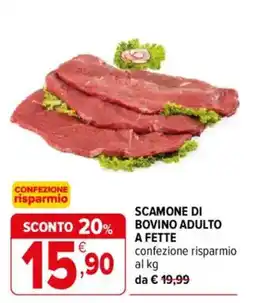 Iperal SCAMONE DI BOVINO ADULTO offerta