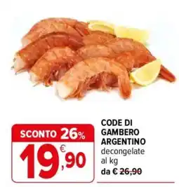 Iperal Gambero Argentino offerta