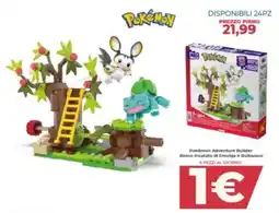 Toys Center Pokémon Adventure Builder Bosco Incatato di Emulga e Bulbasaur offerta
