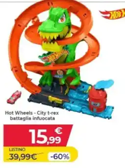 Toys Center Hot Wheels - City t-rex battaglia infuocata offerta