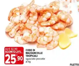 Iperal Mazzancolle Tropicali offerta