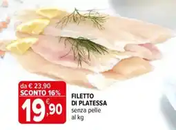 Iperal FILETTO DI PLATESSA offerta
