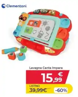Toys Center Clementoni Lavagna Canta Impara offerta