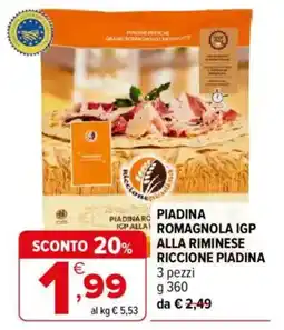 Iperal PIADINA ROMAGNOLA IGP ALLA RIMINESE RICCIONE PIADINA offerta