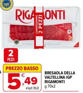 Iperal Bresaola della Valtellina IGP Rigamonti offerta