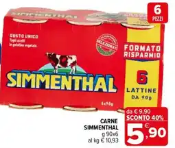 Iperal CARNE SIMMENTHAL offerta