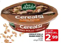 Iperal Cerealsi Viva la Mamma Beretta offerta