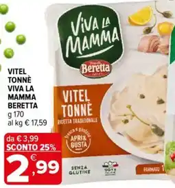 Iperal Vitel tonnè Viva la mamma Beretta offerta