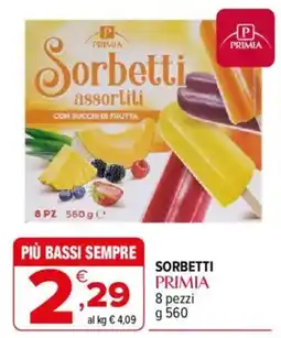 Iperal Sorbetti Primia offerta