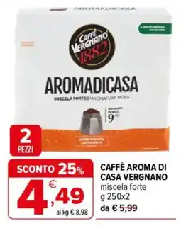 Iperal Caffè Aroma di Casa Vergnano offerta