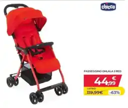 Toys Center Passeggino Ohlala 3 Red chicco offerta