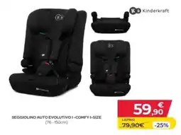 Toys Center Kinderkraft SEGGIOLINO AUTO EVOLUTIVO I-COMFY I-SIZE offerta