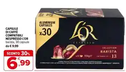 Iperal CAPSULE DI CAFFÈ COMPATIBILI NESPRESSO L'OR barista offerta