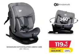 Toys Center Kinderkraft seggiolino auto evolutivo i-grow i-size offerta