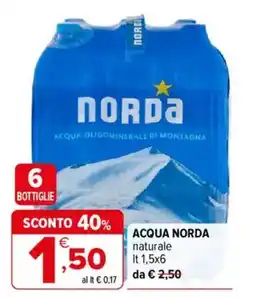 Iperal Acqua Norda offerta