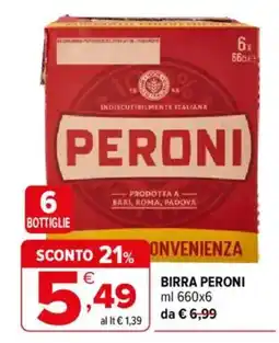 Iperal Birra Peroni offerta