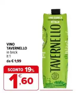 Iperal Vino Tavernello offerta