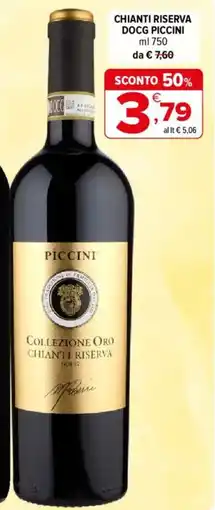 Iperal CHIANTI RISERVA DOCG PICCINI offerta