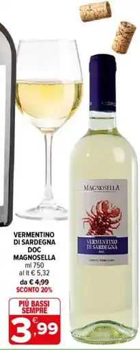 Iperal Vermentino di Sardegna DOC Magnosella offerta