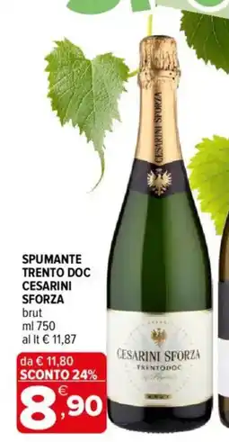 Iperal Spumante Trento Doc Cesarini Sforza offerta