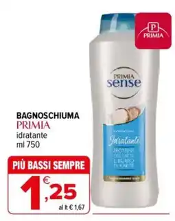 Iperal Bagnoschiuma Primia idratante offerta