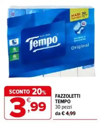 Iperal FAZZOLETTI TEMPO offerta