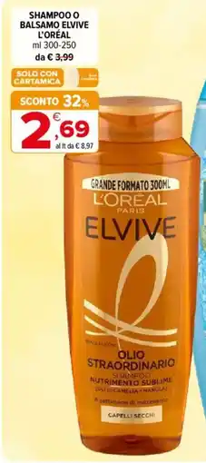 Iperal Shampoo o balsamo Elvive L'Oréal offerta