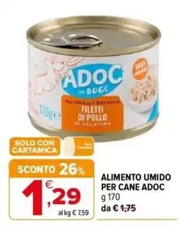 Iperal ALIMENTO UMIDO PER CANE ADOC offerta
