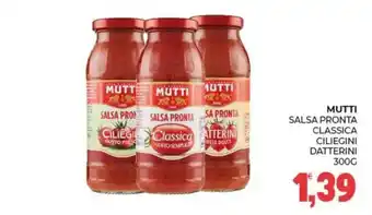 Eté Mutti salsa pronta classica ciliegini datterini offerta