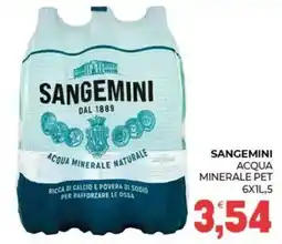 Eté SANGEMINI ACQUA MINERALE PET offerta