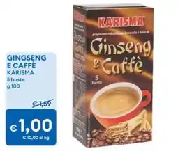 MD Discount Gingseng e caffè karisma offerta