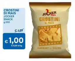 MD Discount Crostini di mais jocker snack offerta