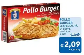 MD Discount Pollo burger le specialità di beppe offerta